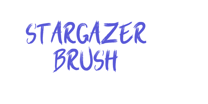 Stargazer Brush Font