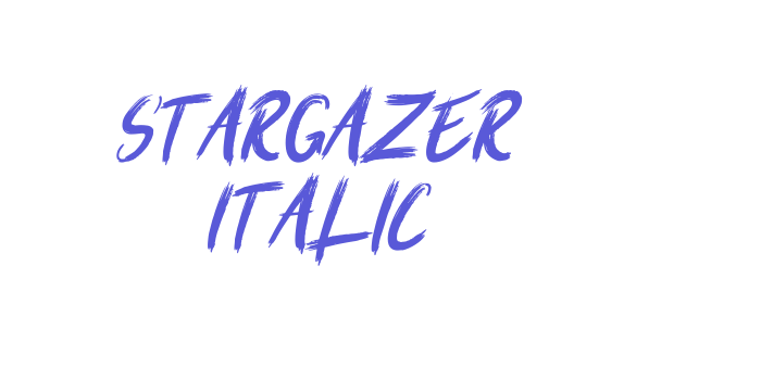 Stargazer Italic Font Download