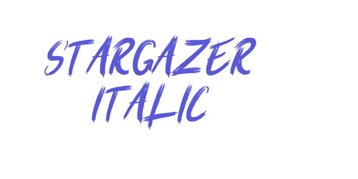 Stargazer Italic Font