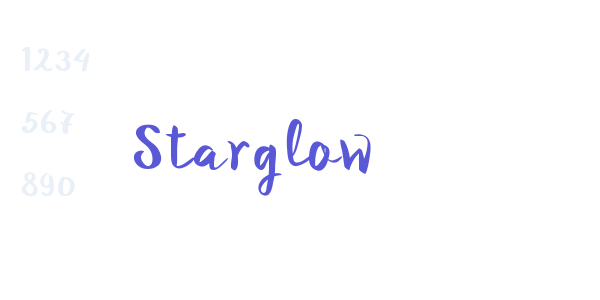 Starglow font free