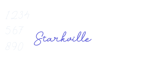 Starkville font free