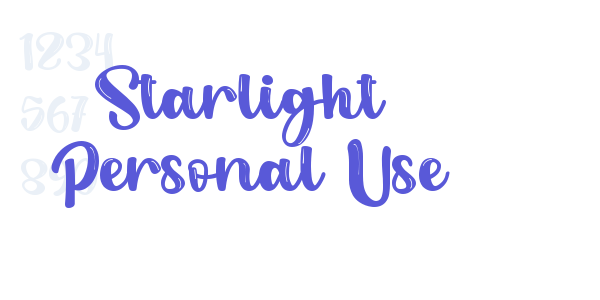 Starlight – Personal Use font free