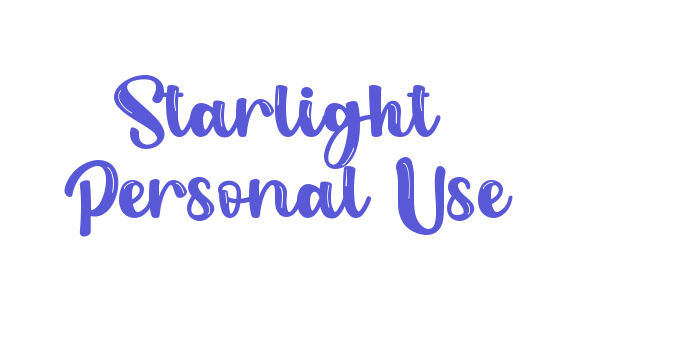 Starlight – Personal Use Font Download