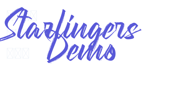 Starlingers Demo font free