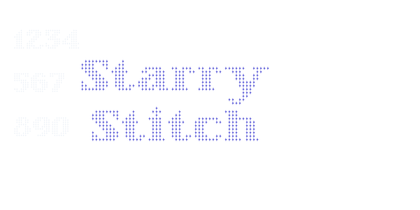 Starry Stitch font