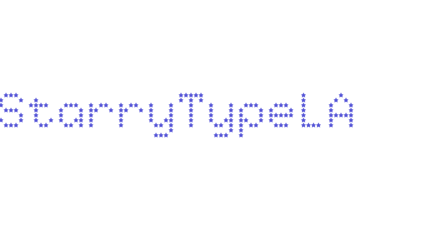 StarryTypeLA Font