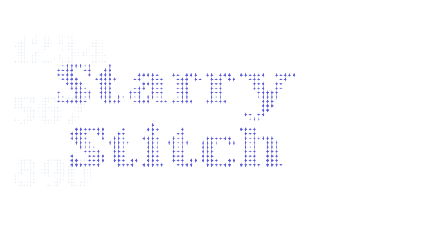 Starry Stitch Font