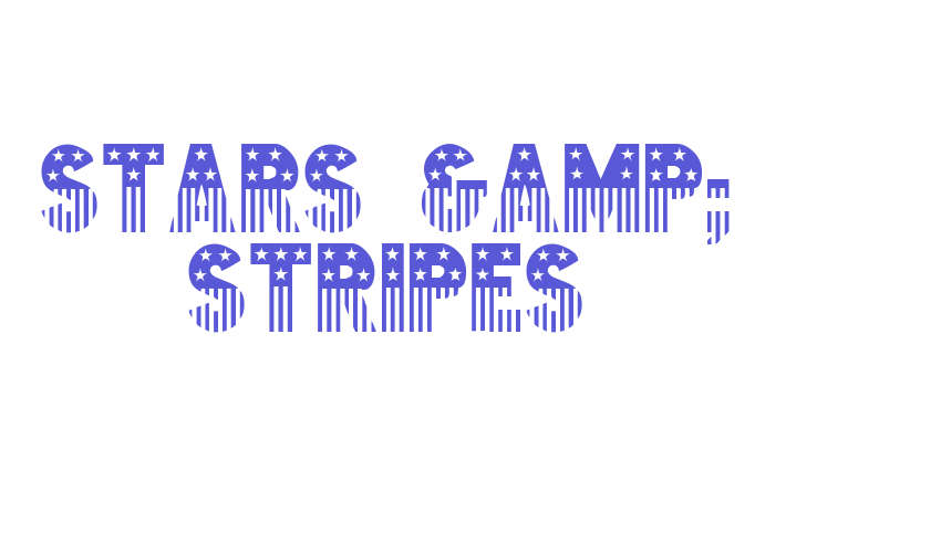 Stars & Stripes Font