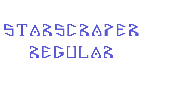 Starscraper Regular Font