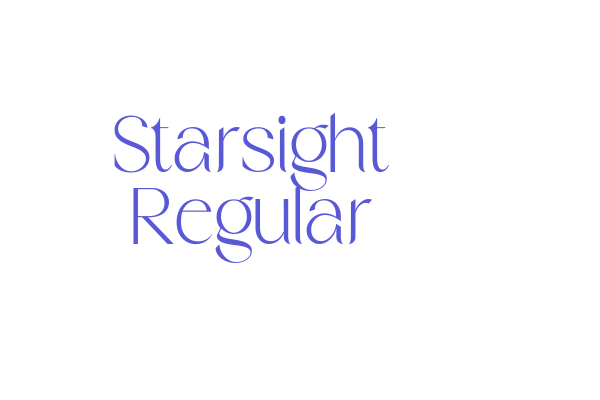 Starsight Regular Font