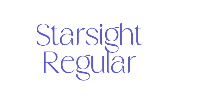 Starsight Regular Font