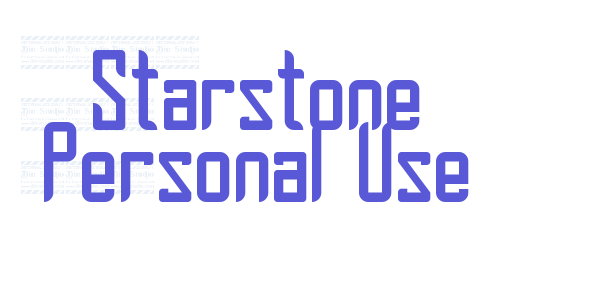 Starstone Personal Use font free