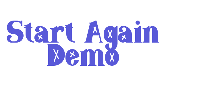 Start Again Demo Font Download