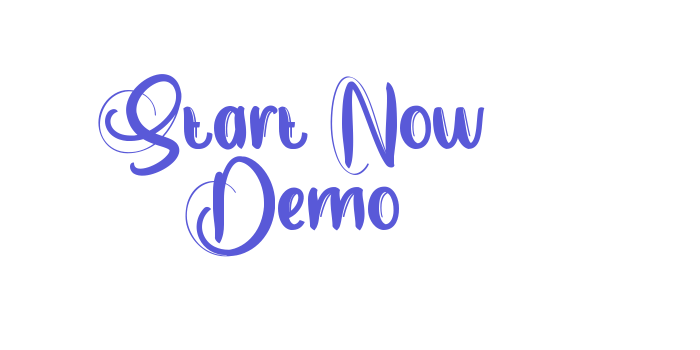 Start Now Demo Font Download