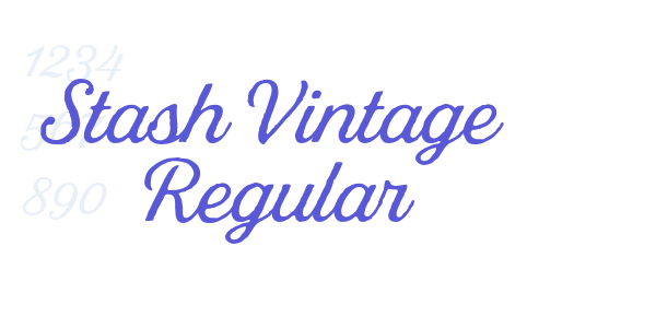 Stash Vintage Regular font free