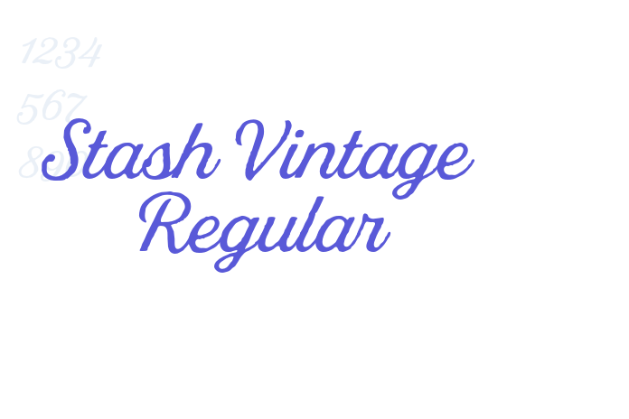 Stash Vintage Regular font free