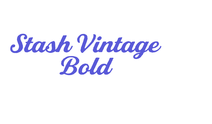 Stash Vintage Bold Font Download