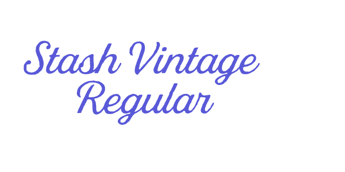 Stash Vintage Regular Font Download