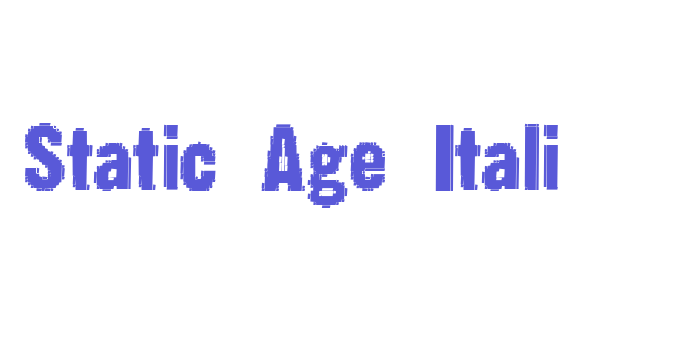 Static Age Itali Font Download