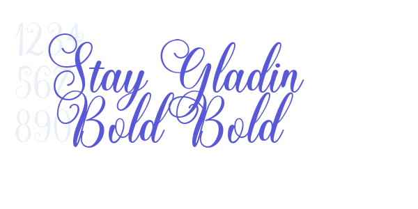 Stay Gladin Bold Bold font free