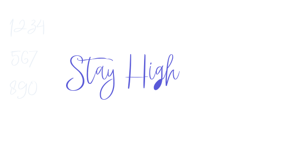 Stay High font free