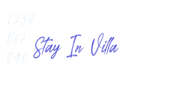 Stay In Villa font