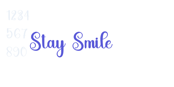 Stay Smile font free