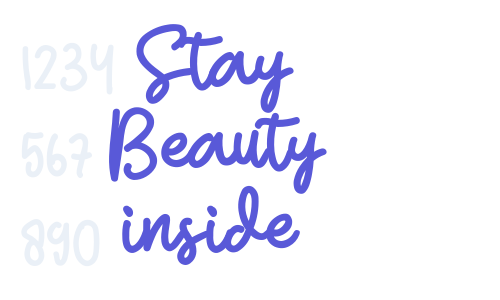 Stay Beauty inside Font Download