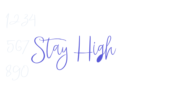 Stay High font free