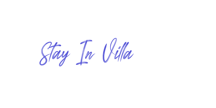 Stay In Villa Font Download