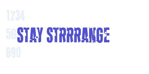 Stay Strrrange-font-download