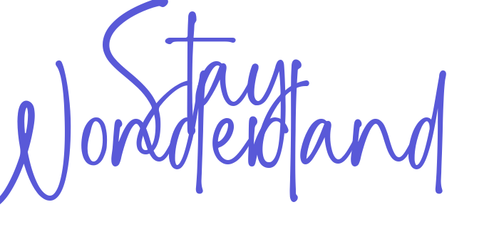 Stay Wonderland Font Download