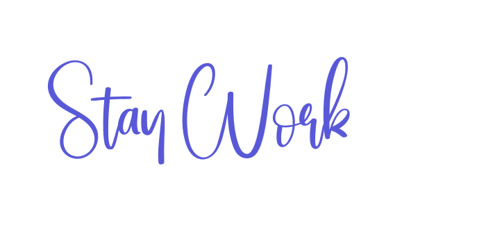 Stay Work Font Download