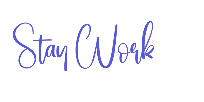 Stay Work Font