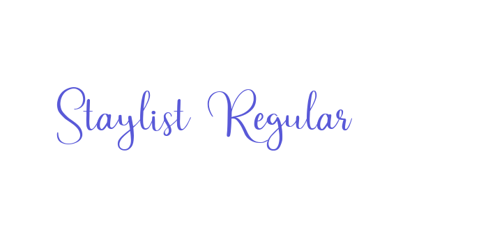 Staylist Regular Font