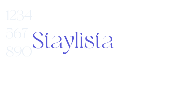 Staylista font free