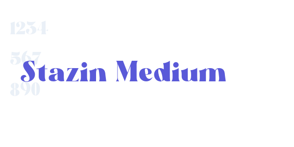 Stazin Medium font free