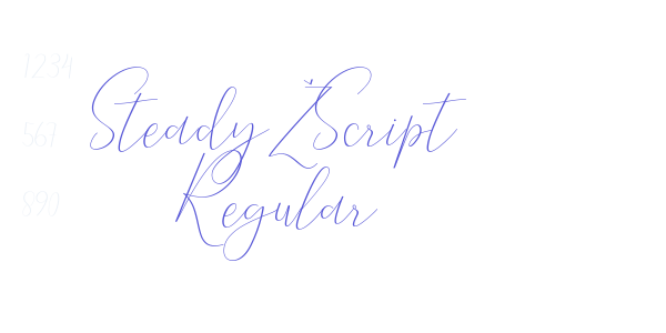 Steady Script Regular font free