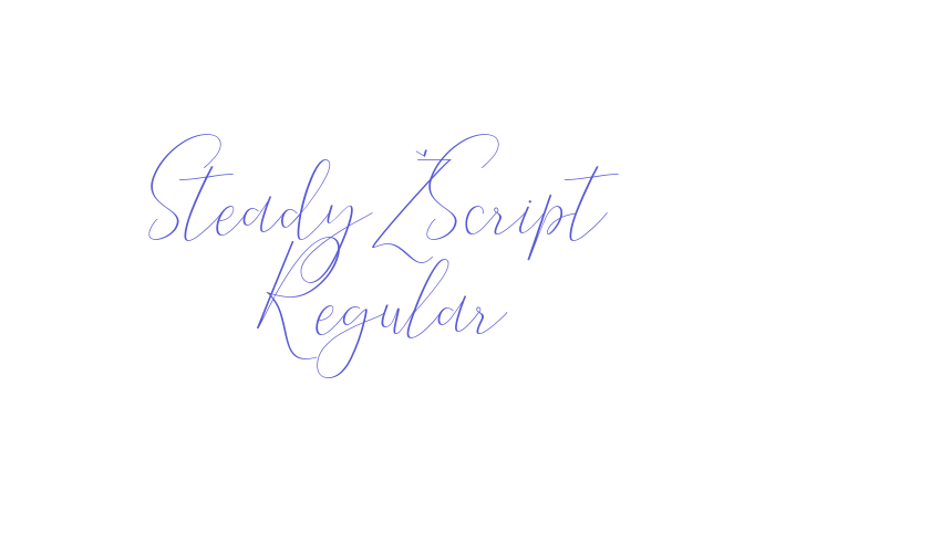 Steady Script Regular Font