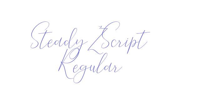 Steady Script Regular Font Download