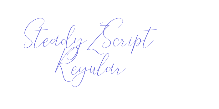 Steady Script Regular Font