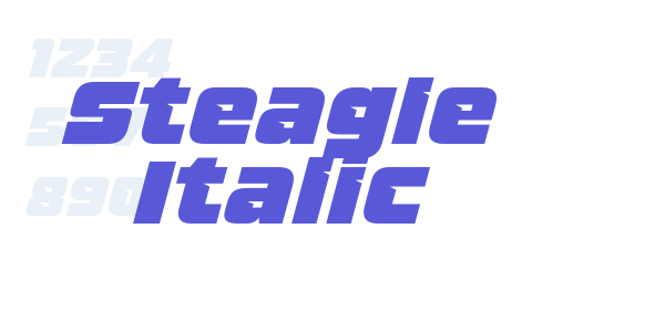 Steagle Italic font free