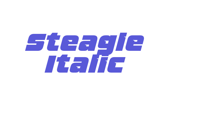 Steagle Italic Font