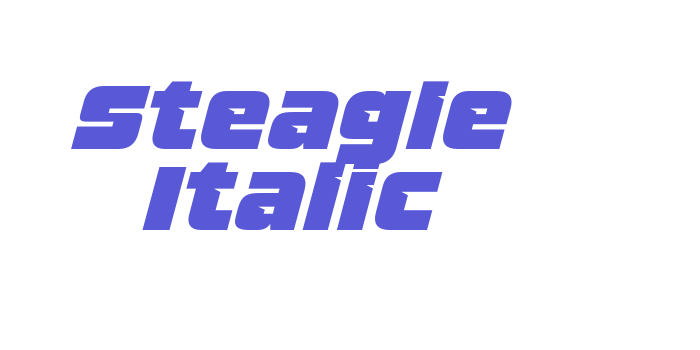 Steagle Italic Font Download