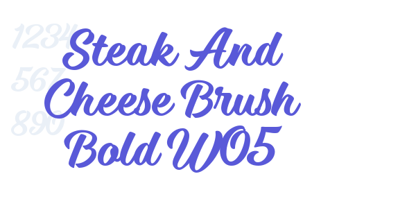 Steak And Cheese Brush Bold W05 font free