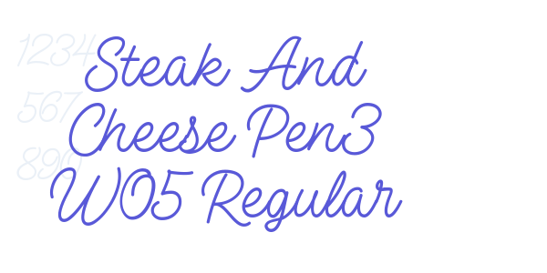 Steak And Cheese Pen3 W05 Regular font free