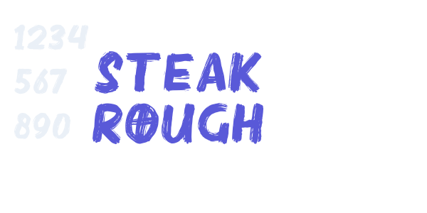 Steak Rough font free