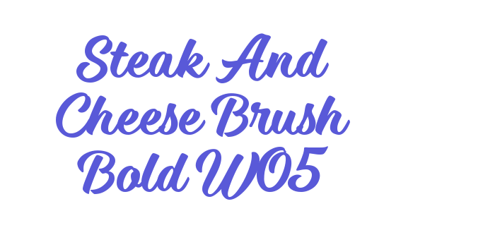 Steak And Cheese Brush Bold W05 Font Download