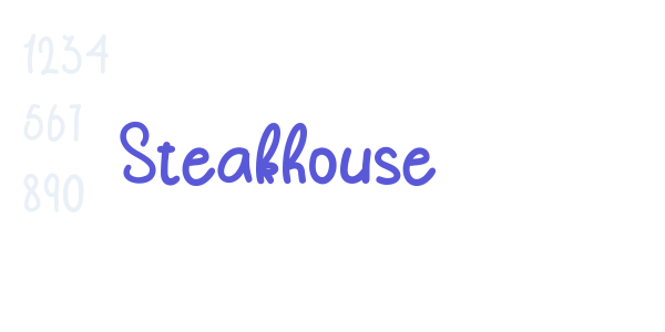 Steakhouse font free