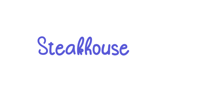 Steakhouse Font Download